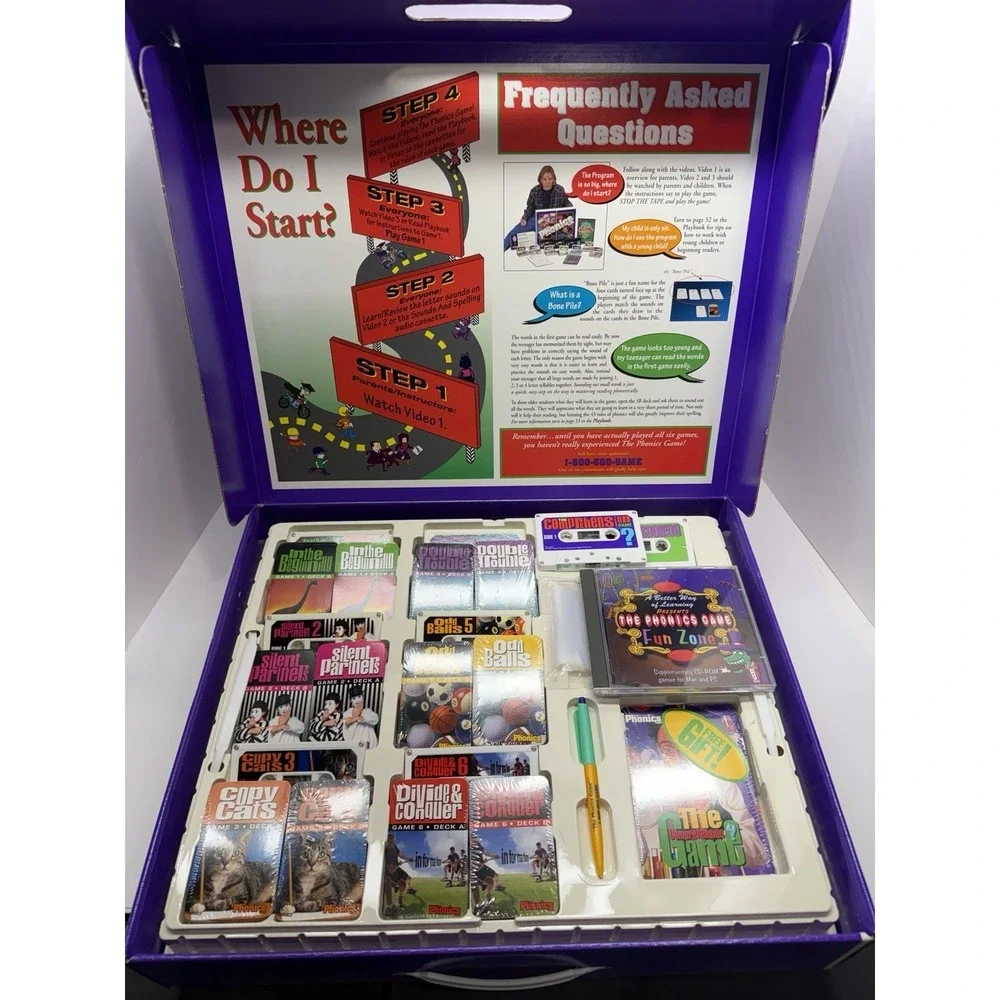 Vintage 1994 The Phonics Game - A Better Way Of Learning Educational Complete…..